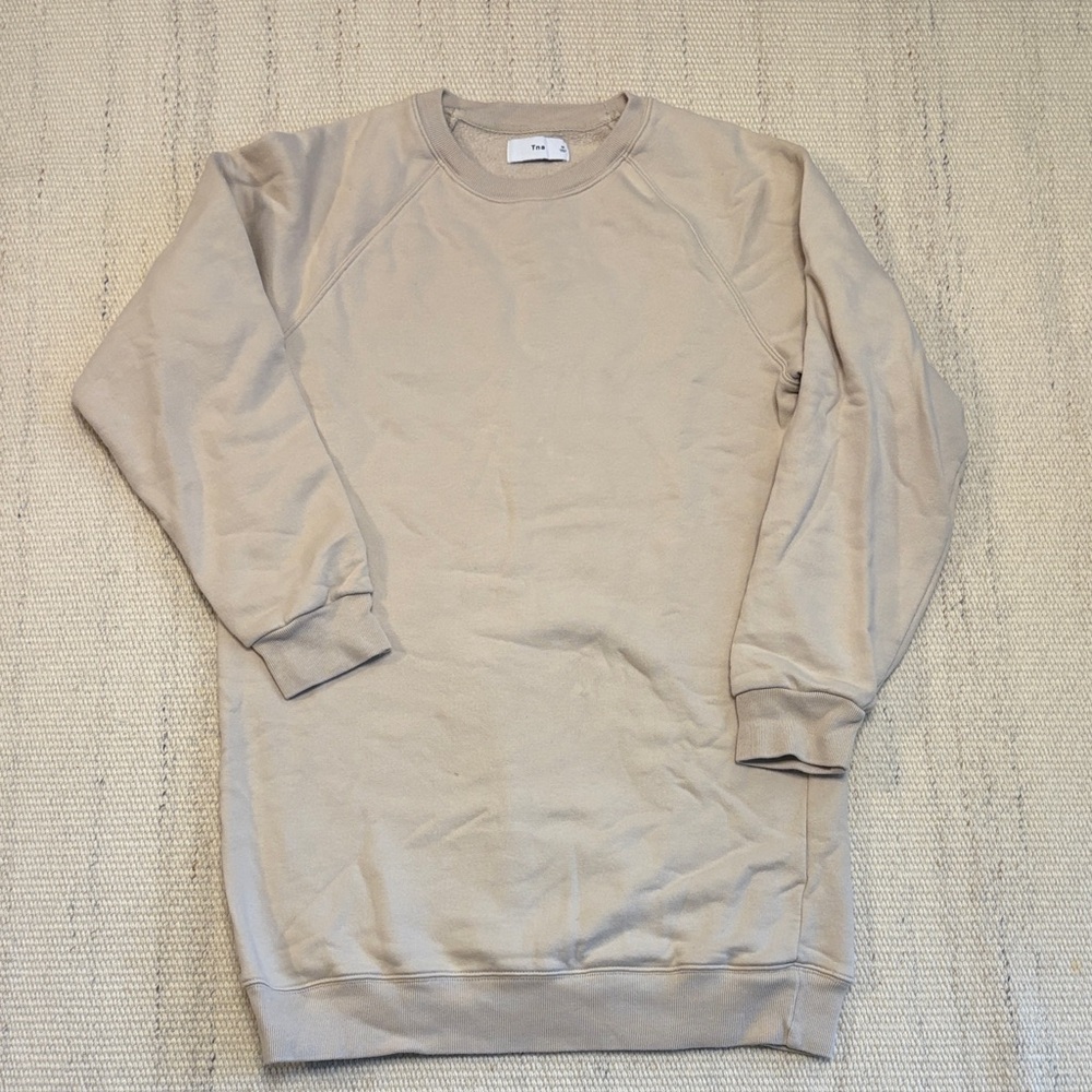 TNA Women's Tan Crewneck Sweater